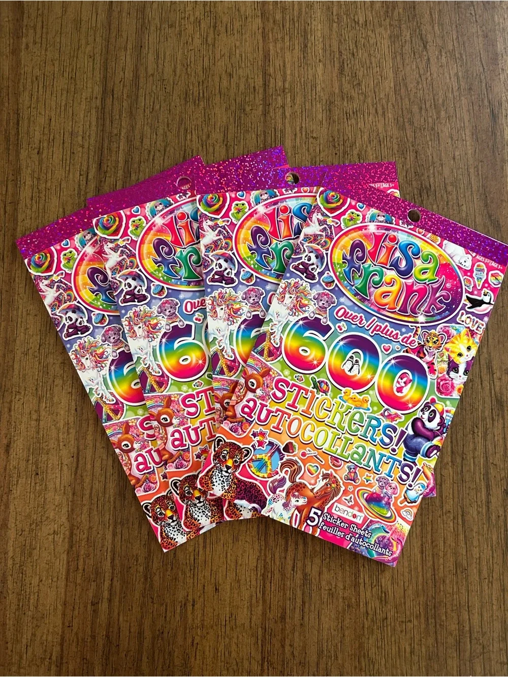 Lisa Frank Stickers - Bundle includes 4!